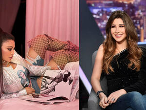 Nancy Ajram had imitated Haifa Wehbe in the last episode of Lahoun Wbass program