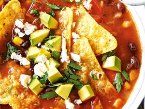 الشوربة المكسيكية الشهية