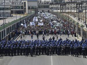 Algerian students take part in a weekly demonstration in the capital Algiers on May 28, 2019.  (AFP/ File Photo)