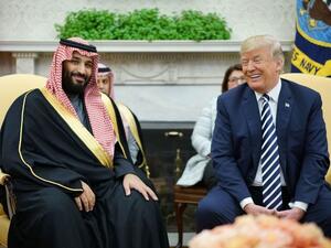  U.S. President Donald Trump and Saudi Arabia crown prince. (AFP/ File)