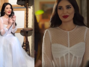 Lebanese star Cyrine Abdelnour posted pictures of her stunning wedding look on her Instagram profile (Source: Cyrineanour - Instagram)