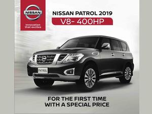 ويتمتع نيسان باترول  V8، الذي يعد الطراز الأقوى في فئته، بقوّة قدرتها ٤٠٠ حصان، وعزم دوران يبلغ ٥٦٠ نيوتن متر. ومع نظام حقن الوقود المباشر وتقنية نظام المتحكم المتغاير برفع الصمامات، سيمنحك الباترول أقصى درجات القوّة مع أقل نسبة من الإبعاثات.