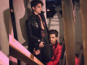 Adam Lambert and Javi Costa