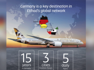 كانت الاتحاد للطيران قد اطلقت أولى رحلاتها اليومية بين أبوظبي وميونيخ في يونيو 2004 إلى جانب مدينة جنيف السويسرية، لتصبح هاتين المدينتين أول وجهتين تشغل إليهما الشركة في القارة الأوروبية.