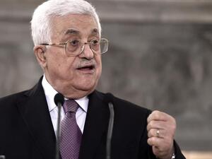 Palestinian president Mahmoud Abbas speaks during a press conference after a meeting with the Greek prime minister on December 21, 2015 in Athens. (AFP Photo)