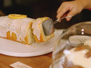 كيك الليمون بالكريمة