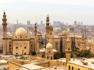 View of the Mosques of Sultan Hassan and Al-Rifai in Cairo. (Shutterstock/ File Photo)