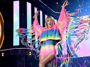 Pop music star Taylor Swift performed Friday night at the Stonewall Inn