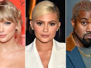 كانيه ويست وكايلي جينر وتايلور سويفت