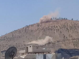 قوات الاحتلال الاسرائيلي  شنت عدوانا على تل الحارة في ريف درعا