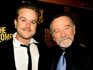 روبين ويليامز وابنه زاك