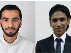 The two Bahraini men in their twenties could be executed within twenty-four hours. (Twitter)