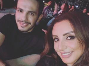 Angham and Ahmed Ibrahim attended Mohammad Hamakis concert in Jeddah anghamofficial Instagram