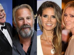 سيلين ديون وهايدي كلَم وكيفن كوستنر وستيف مارتِن