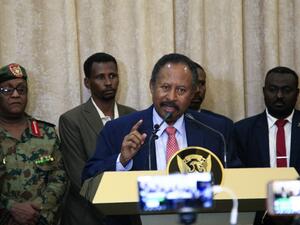 Abdallah Hamdok, speaks after being sworn in as Sudan's interim prime minister in the capital Khartoum on August 21, 2019. (AFP/ File Photo)