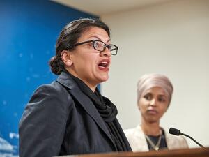 U.S. Reps. Rashida Tlaib (D-MI) and Ilhan Omar (D-MN)  (AFP)
