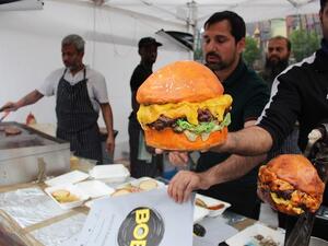 This is the third year Band of Burgers participated in the London Halal Food Festival. (AN Photo/Sarah Glubb)