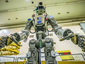 Putin's deputy premier, Dmitry Rogozin, claimed the war in Syria had shown Russia the importance of robots in difficult environments, and promised Fedor (pictured) would make a debut in space. (AFP/ File Photo)