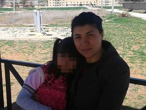 Emine Badegül Bulut pictured with her daughter. She was knifed to death by her ex-husband in a cafe in Kirikkale, Turkey on Sunday . (Daily Mail)
