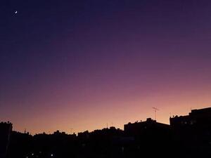 The Kingdom on Monday witnessed an unusual sunset (Photo by Amjad Ghsoun)