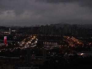 Sao Paulo was covered in black because of the Amazon fire which blocked out the sun. (Twitter)