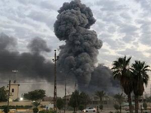Foreign Ministry’s statement comes after strike on Hashd al-Shaabi ammunition depots (Twitter)