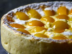 كعكة المشمش الباردة