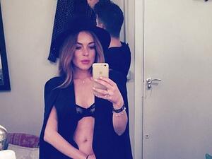 Troubled actress Lindsay Lohan has posted a topless picture of herself on the photo-sharing website Instagram. (Instagram)