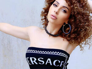 Fares appears in a video from her latest concert dancing with a Saudi girl from the audience Source myriamfares Instagram