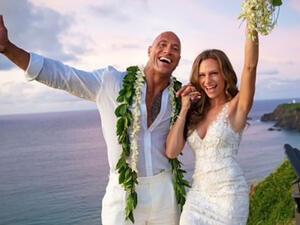 Dwayne's stars alongside Emily Blunt in the new adventure movie 'Jungle Cruise'.