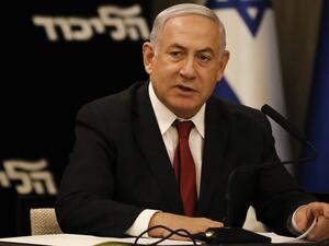 Netanyahu has cancelled his planned visit to the United Nations General Assembly due to the "political context" in Israel.  MENAHEM KAHANA / AFP