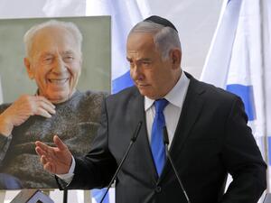 Netanyahu called on his main challenger Benny Gantz to form a unity government together, a major development after deadlocked election results put his long tenure in office at risk. (GIL COHEN-MAGEN / AFP)