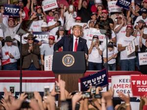 President Donald J. Trump speaks during his Keep America Great Rally on September 16, 2019 at the Santa Ana Star Center in Rio Rancho, New Mexico. (AFP/ File Photo)