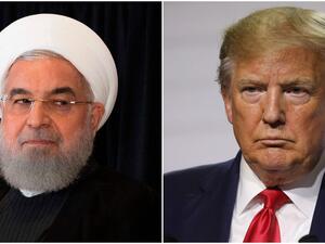 Iranian President Hassan Rouhani (L) and U.S. President Trump. (AFP/ File Photo)
