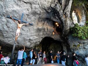 Kazik Stepan, 71, visited the Roman Catholic sacred site, the Sanctuary of Our Lady of Lourdes (pictured), in France, as a teenager after he was diagnosed with a tumour on his spinal cord that left him unable to walk. (AFP/ File Photo)