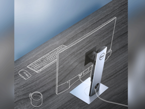 •	الوحدة OptiPlex 7070 Ultra، الأولى من نوعها من "دل" تُخفي الحاسوب في حامل الشاشة من أجل سطح مكتب مرتب ومساحة أوسع للعمل 