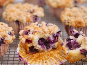 مافن الشوفان بالبلوبيري 