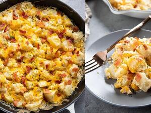 طبق كرات البطاطا بالجبن