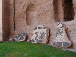 Ancient Roman Mosaics at Baths of Caracalla in Rome. (Shutterstock/ File Photo)