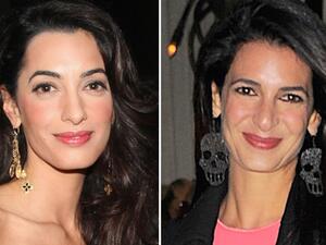 أمل كلوني وشقيقتها تالا