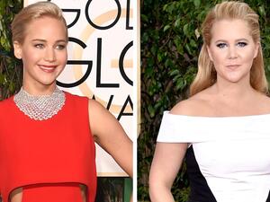 جينيفر لورانس وإيمي شومر