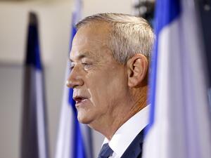Benny Gantz, leader and candidate of the Israel Resilience party that is part of the Blue and White (Kahol Lavan) political alliance (AFP)