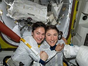 Christina Koch and Jessica Meir became the first astronauts to participate in an all-women space walk. (NASA)