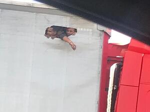 The photograph appears to show the extent of the crisis facing British border officials. (Daily Mail)