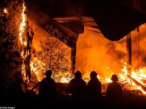 Forecasters have issued a rare extreme red flag warning for wildfires in the south of the state, saying the risk of blazes remains very high. (AFP/ File Photo)