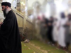 An image grab taken from a propaganda video released on July 5, 2014 by al-Furqan Media allegedly shows the leader of ISIS, Abu Bakr al-Baghdadi. (AFP/File photo)