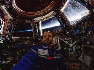 Hazzaa had flown to the ISS last Wednesday on board the Soyuz MS-12 mission, S61 Expedition. (Twitter/ @astro_Hazzaa)