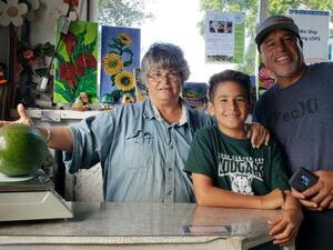 A Hawaii family's 5.6-pound avocado has been certified as the world's heaviest by Guinness World Records. (Photo courtesy of Guinness World Records)