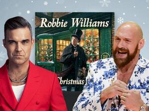 Robbie Williams with Tyson (Twitter)