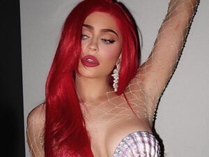 Kylie's Ariel look comes less than a month after she posted social media footage of herself showing The Little Mermaid to her one-year-old daughter Stormi.